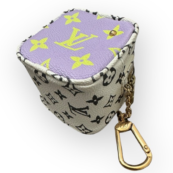 LOUIS VUITTON Monogram Giant Porte Monet Cube Coin Purse / Keychain - Picture 3 of 14